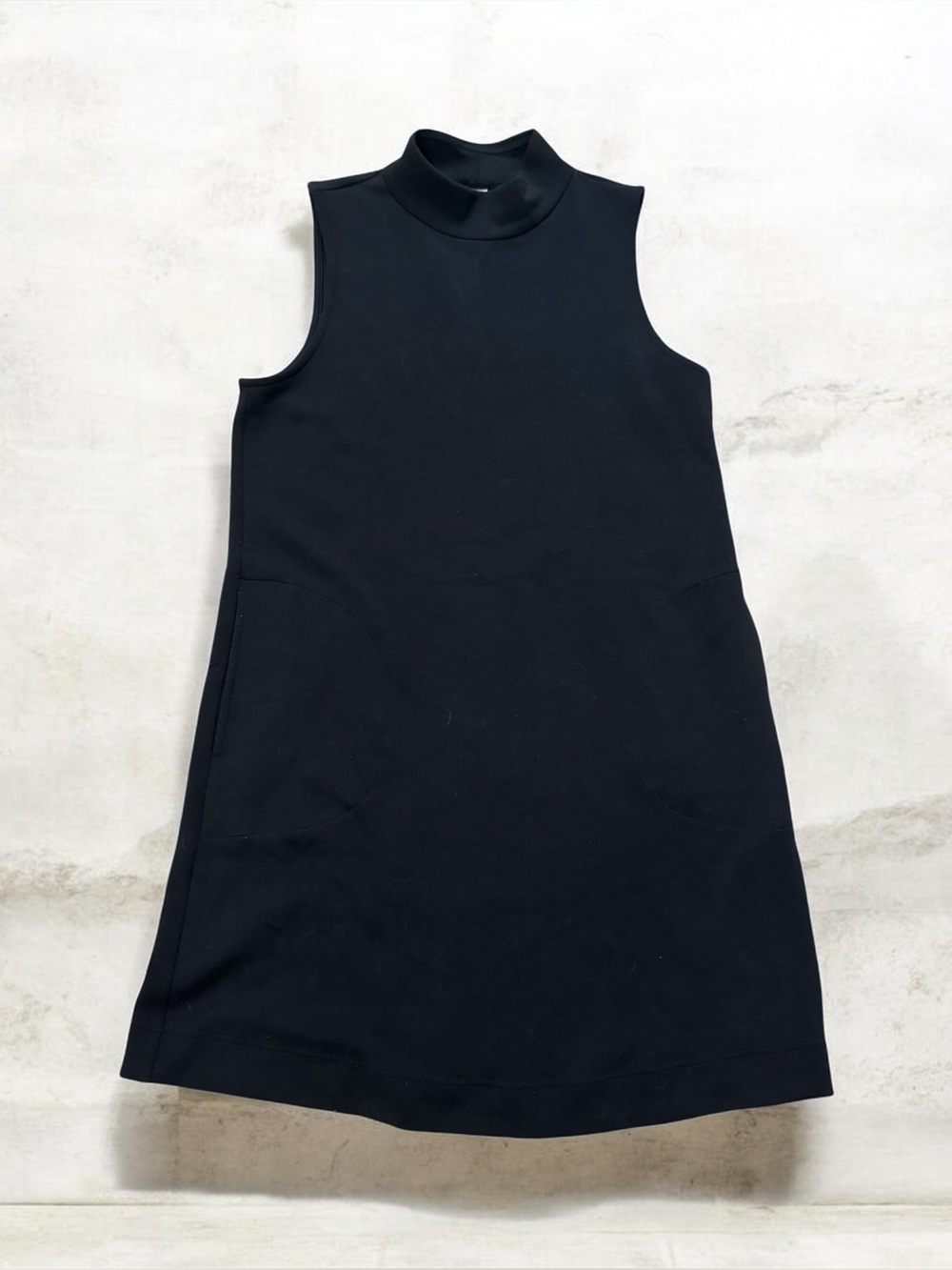 SPANX Black Air Essentials Mock Neck Sleeveless Dress - Picture 13 of 15